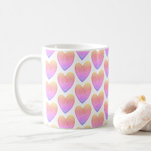 Caneca De Café Engraçado personalizável Coração de Doces Quen