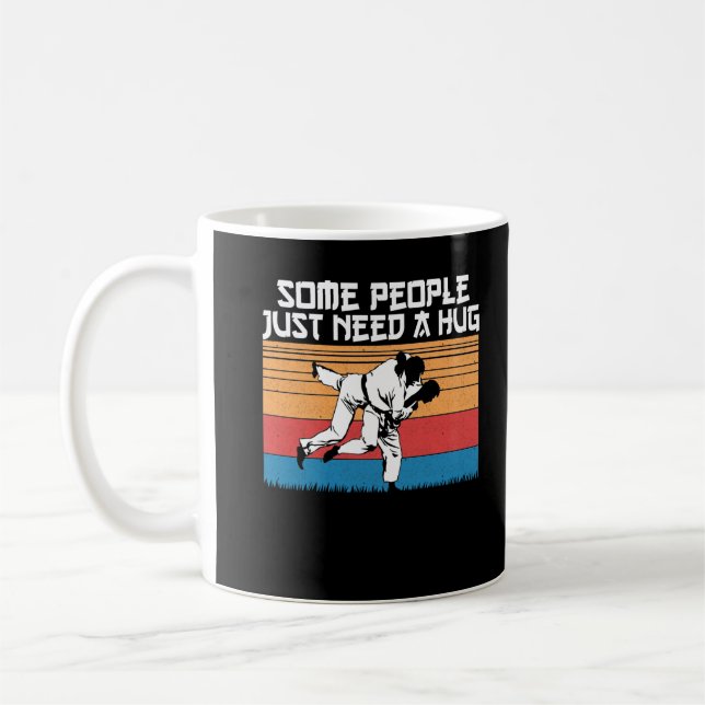 Caneca De Café Engraçado Piada Judo Jiu Jitsu Arte Marcial Humor (Esquerda)