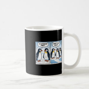 Caneca De Café Engraçado Pinguins Tarifas 10% Sarcasmo Político