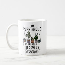 Caneca De Café Engraçado Planta Mãe Pai Eu sou um Plantaholismo n