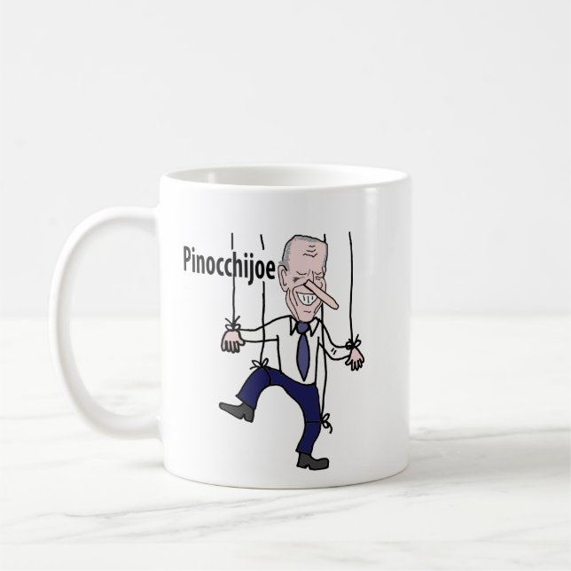 Caneca De Café Engraçado político Anti Joe Biden Pun (Esquerda)