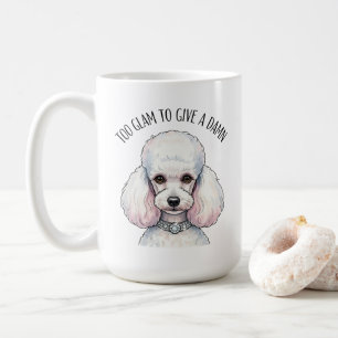 Caneca De Café Engraçado Poodle Também Glam Poster