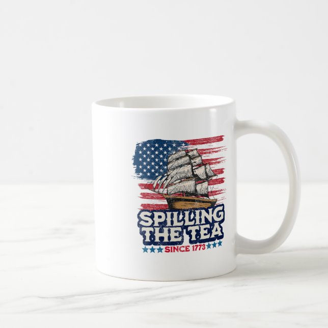 Caneca De Café Engraçado Professor De História Dos Eua Boston Esm (Direita)