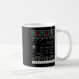Caneca De Café Engraçado Professor De Matemática Feliz Natal Xmas