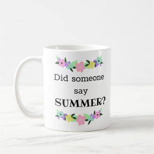 Caneca De Café Engraçado Professor que vem no verão