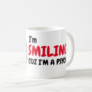 Caneca De Café Engraçado Psycho Humor Morning Coffee Meme