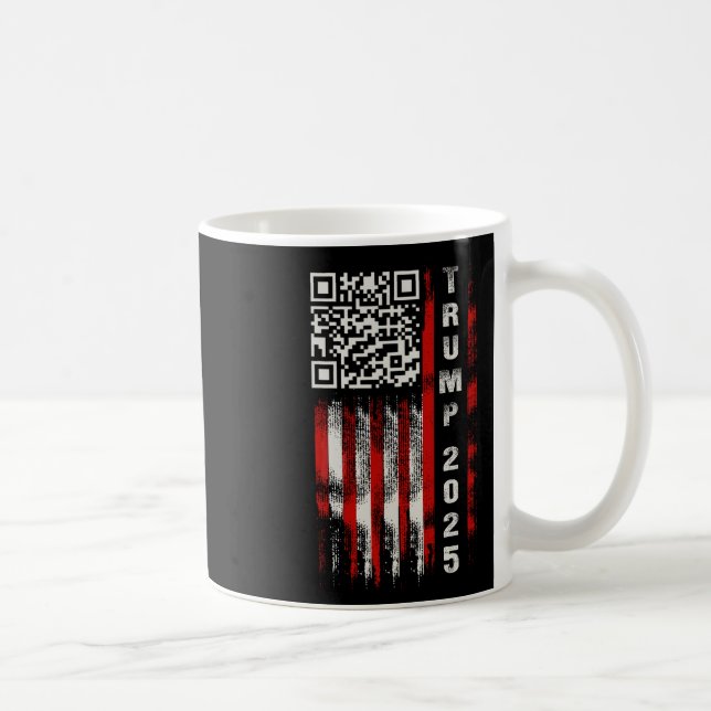 Caneca De Café Engraçado Qr Donald Trump Dancing 4745 Code Video (Direita)