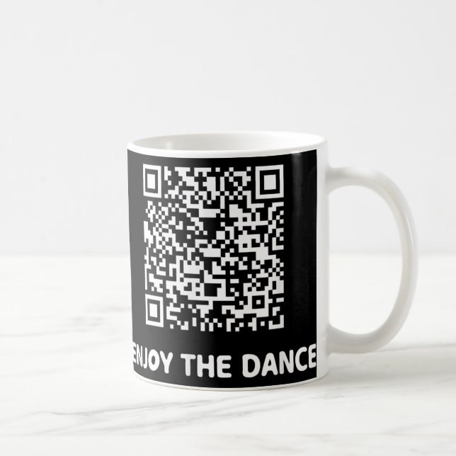 Caneca De Café Engraçado Qr Trump Dancing Interative Code (Direita)