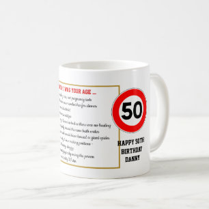 Caneca De Café Engraçado Quando Eu Era Seu 50º Aniversário De 