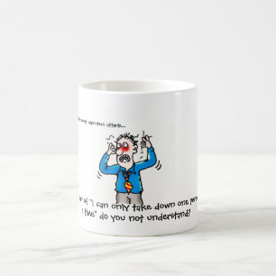 Caneca De Café Engraçado quando os repórteres de corte atacarem o