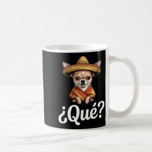 Caneca De Café Engraçado qué cético chihuahua sombrero dizendo Fu