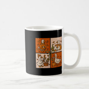 Caneca De Café Engraçado Queda Autumn Pumpkin Latte Goose Lover P