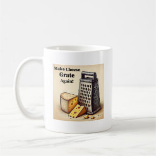 Caneca De Café Engraçado Queijo Político Amarelo