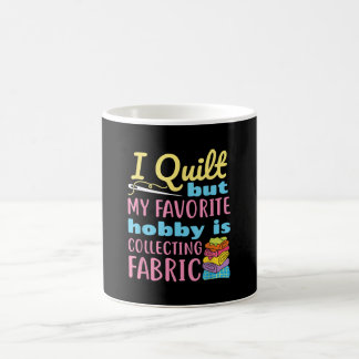 Caneca De Café Engraçado Quilting, Mas Meu Hobby Está Colecionand