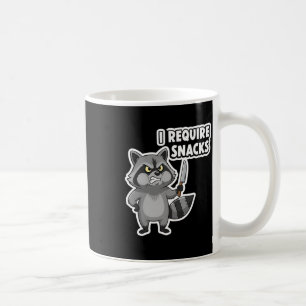 Caneca De Café Engraçado Raccoon Eu Preciso De Snacks De Carro Hu