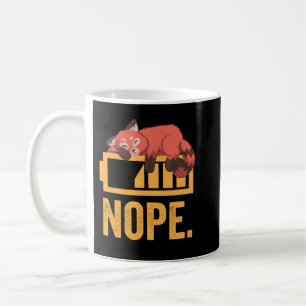 Caneca De Café Engraçado Red Panda Lazy