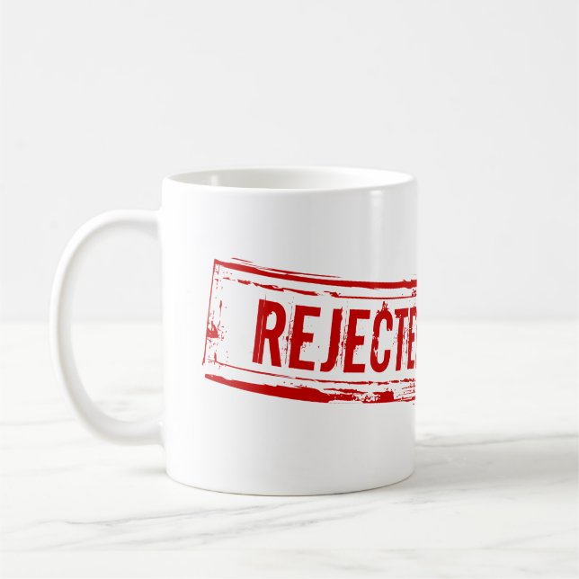 Caneca De Café Engraçado Rejeitado De Café (Esquerda)