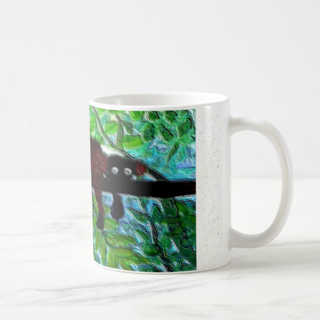 Caneca De Café Engraçado relaxamento de Lemur Vermelho Animal (Direita)