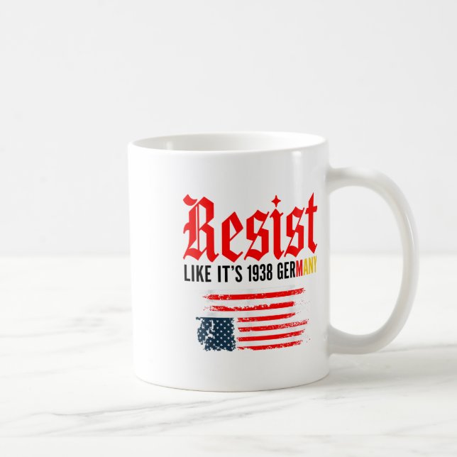 Caneca De Café Engraçado Resiste A Citação Como Sua Alemanha De 1 (Direita)