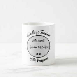 Caneca De Café Engraçado Retirada Humor, Retirada Humourous Sayin