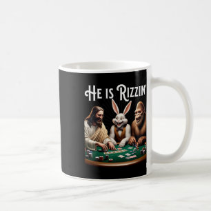 Caneca De Café Engraçado Rizz Ele Está Rizzin Jesus