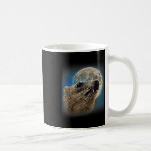 Caneca De Café Engraçado Rock Hyrax Com O Memória Da Lua
