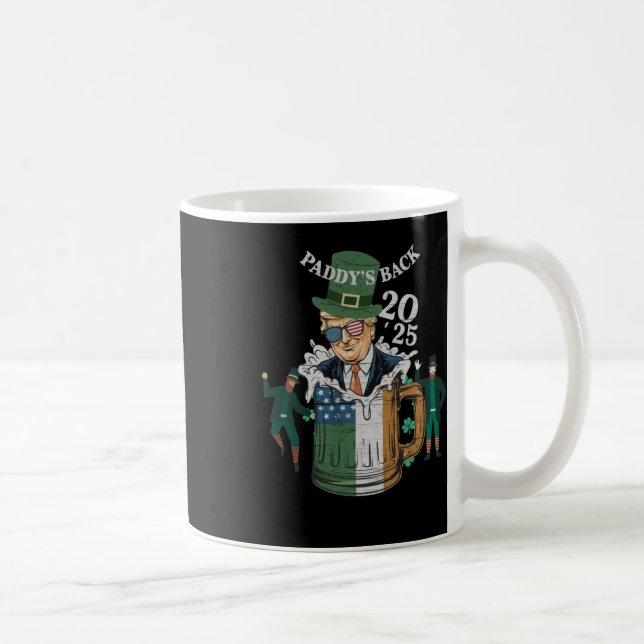 Caneca De Café Engraçado Rua de Trump Paddy. (Direita)