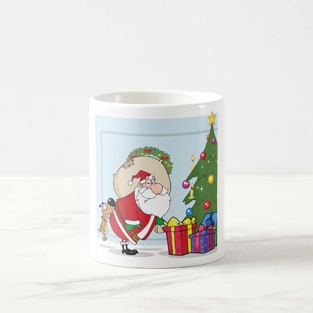 Caneca De Café Engraçado Santa Claus Mug (Criador carregado)