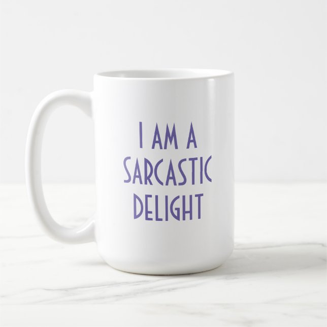 Caneca De Café Engraçado Sarcasm (Esquerda)