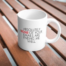 Caneca De Café Engraçado Sarcástico Encontrando-Me Bem Café Mug