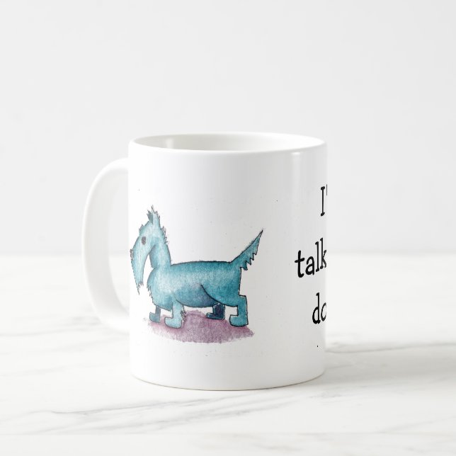 Caneca De Café Engraçado Schnauzer Mug (Frente Esquerda)