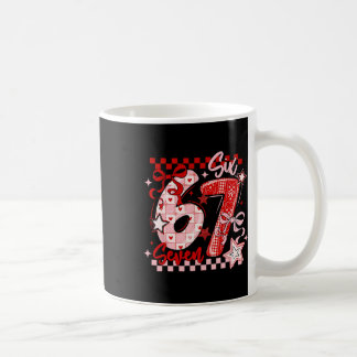 Caneca De Café Engraçado Seis Sete 6 7 Meme Dia dos Namorados Gar
