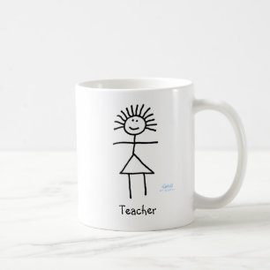 Caneca De Café Engraçado Senhora Professora Female Chalk Stick