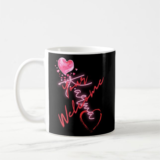 Caneca De Café Engraçado Seu Bem-Vindo Karma Tee (Esquerda)