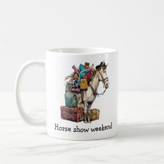 Caneca De Café Engraçado show de cavalos no fim de semana.