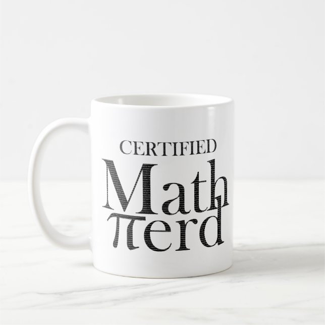 Caneca De Café Engraçado Símbolo Pi Nerd de Matemática Professor  (Esquerda)