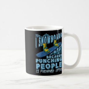 Caneca De Café Engraçado Snowboard Snowboard Snowboarder Gift