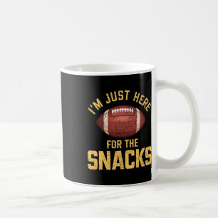 Caneca De Café Engraçado, só estou aqui para o futebol de lanches