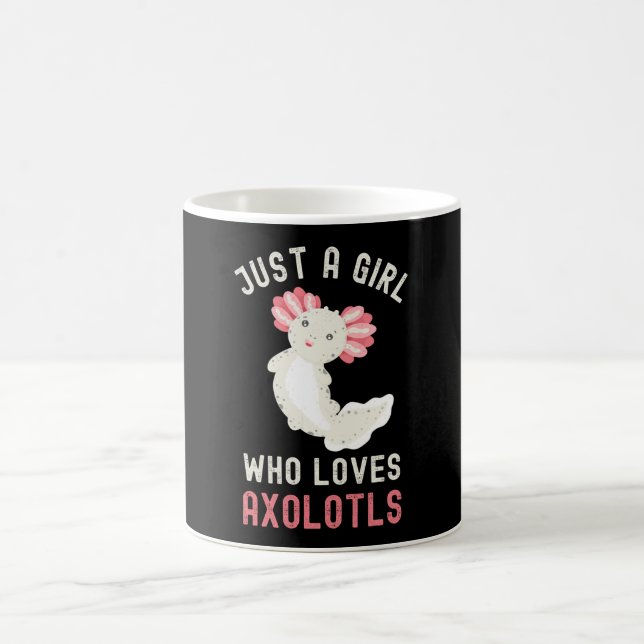 Caneca De Café Engraçado Só Uma Menina Que Ama Axolotls (Centro)