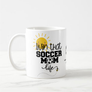 Caneca De Café Engraçado SOCCER MOM Dia de as mães Aniversário