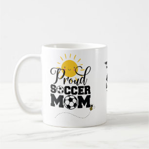 Caneca De Café Engraçado SOCCER MOM Dia de as mães Aniversário