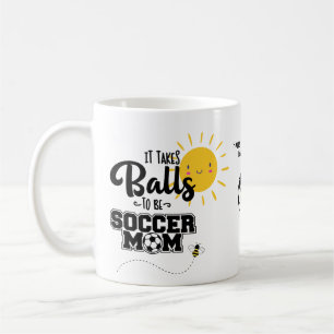 Caneca De Café Engraçado SOCCER MOM Dia de as mães Aniversário