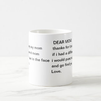 Caneca De Café Engraçado soco na cara do Dia de as mães