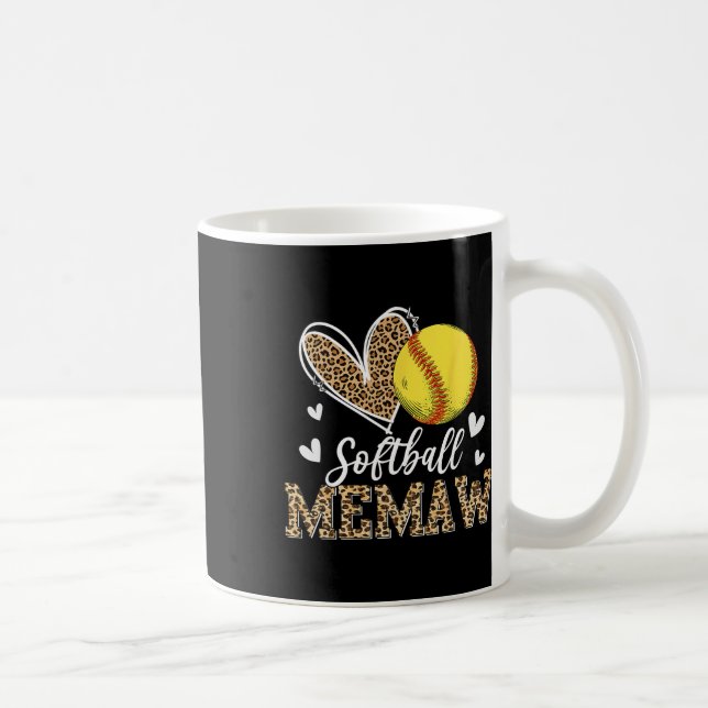 Caneca De Café Engraçado Softll Memaw Leopardo Memaw Softll Jogad (Direita)