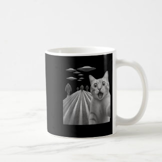 Caneca De Café Engraçado Surpreendido Gato Assustado Selfie Com P