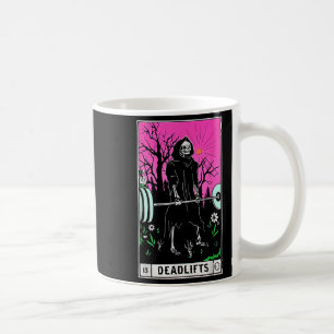 Caneca De Café Engraçado Tarot Card Deadlifos do Gym Workout Lido