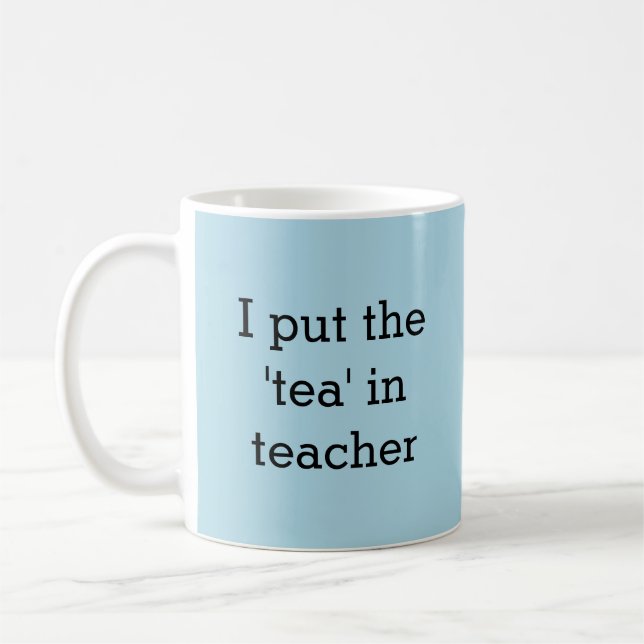 Caneca De Café Engraçado Tea Lover Professor Humor Novelty Staffr (Esquerda)