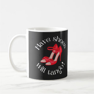 Caneca De Café Engraçado Ter Calçados De Tango Red Tango Calça