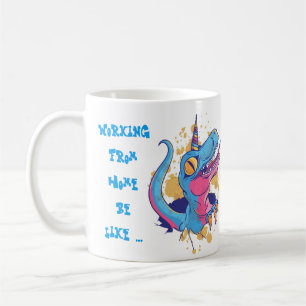 Caneca De Café Engraçado Trabalhar De Casa Mug De Madrugada