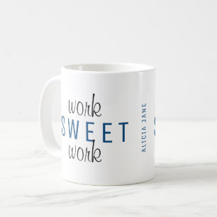 Caneca De Café Engraçado trabalho doméstico, doce tipografia de t